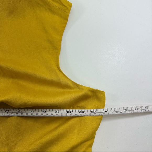 Jessica London Plus Size Linen Blend Lined Sheath Dress Size 30 Khaki Sleeveless - Picture 6 of 8